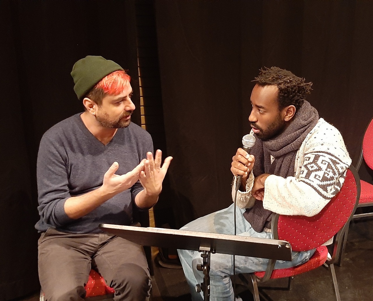 Gurshad Shaheman et Moïse aux Tanneurs